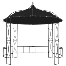vidaXL Prieel rond 300x290 cm antraciet