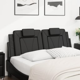 vidaXL Hoofdbordkussen "Viana" 137 cm kunstleer zwart