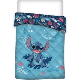 Disney Lilo & Stitch Sprei Flowers - Eenpersoons - 140 x 200 cm - Polyester