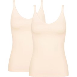 Sloggi - Maat S - GO Spaghetti Top 2-pack Creme