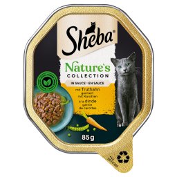 22x85g Kalkoen in Saus Nature's Collection Sheba Kattenvoer