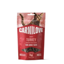 50g Kalkoen met kattenkruid Carnilove Cat Soft Snack Kat
