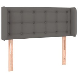 vidaXL Hoofdbord LED 83x16x78/88 cm kunstleer grijs
