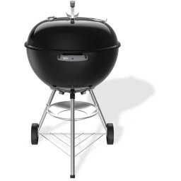 Weber Bar-B Kettle - Ø 57 cm Grillrooster - Houtskoolbarbecue - Zwart - Asopvangschaal - 2 Duurzame weersbestendige wielen - Dekselthermometer - 2 Gereedschapshaken - Kras- en roestbestendig