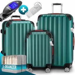 Reiskoffers Baseline 3-delige Groen ABS accessoires