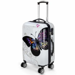 Reiskoffer Butterfly M polycarbonaat 42l 56x37x23cm