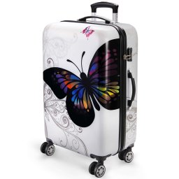 Reiskoffer Butterfly XL Polycarbonaat 98L 75x49x29cm