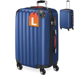 Reiskoffer Blauw Kunststof 40x25x60cm Hardcase 62 L