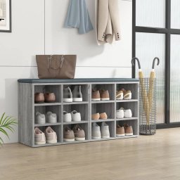 vidaXL Schoenenkasten 2 st 52,5x30x50 cm grijs sonoma eikenkleurig