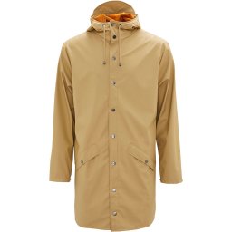 Rains Maat XS/S Long Jacket 1202 Regenjas - Unisex - Zand