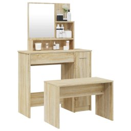 vidaXL Kaptafelset 86,5x35x136 cm sonoma eikenkleurig