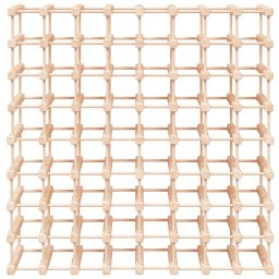 vidaXL Wijnrek voor 72 flessen 90,5x23x90,5 cm massief grenenhout