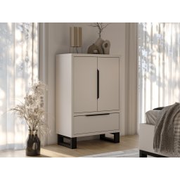Commode HAMETTE 2 deuren 1 lade kasjmier
