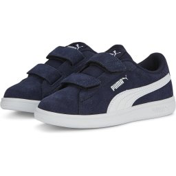 PUMA - maat 32 - Puma Smash 3.0 SD V PS Unisex Sneakers - Navy-White