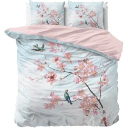 Dreamhouse Dekbedovertrek Layla Blauw - Eenpersoons 140 x 200/220 cm + 1 kussensloop