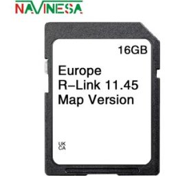NAVINESA Renault Clio 2013-2017 Carminat R-Link 11.45 SD-kaart navigatiesysteem 16GB Europa VK kaart 2025 GPS Wegnavigatie R-Link 11.45