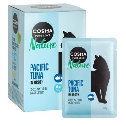 6x50g Nature Maaltijdzakjes Pacifische tonijn Cosma Kattenvoer