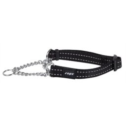 ROGZ FOR DOGS SNAKE CHOKER ZWART 16 MMX32-44 CM