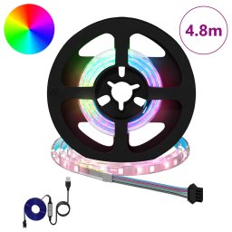 vidaXL LED-strip 12 st Zwart en transparant Koper en kunststof