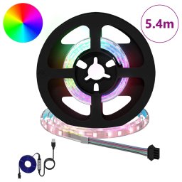 vidaXL LED-strip 12 st Zwart en transparant Koper en kunststof