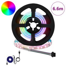 vidaXL LED-strip 12 st Zwart en transparant Koper en kunststof