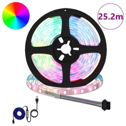 vidaXL LED-strip 12 st Zwart en transparant Koper en kunststof