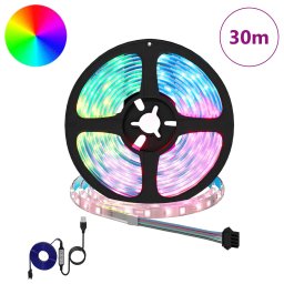 vidaXL LED-strip 12 st Zwart en transparant Koper en kunststof