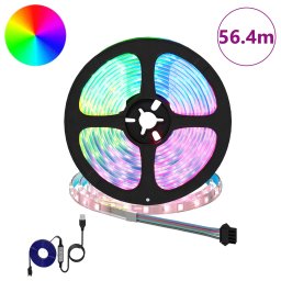 vidaXL LED-strip 12 st Zwart en transparant Koper en kunststof