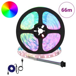 vidaXL LED-strip 12 st Zwart en transparant Koper en kunststof