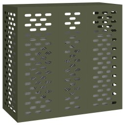 vidaXL Airconditioner hoes Olijfgroen 110 x 50 x 105 cm Staal