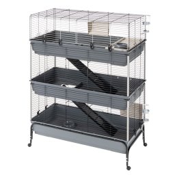 Ferplast Kleindierkooi Vital 120 - Drie Verdiepingen - L 120 x B 60 x H 167 cm