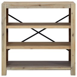 vidaXL Boekenkast met 3 schappen 80x30x80 cm massief acaciahout