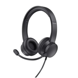 Trust Ayda Headset voor pc (USB) Headset Zwart