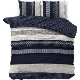 Sleeptime Dekbedovertrek Elisabeth Navy - Tweepersoons 200 x 200/220 cm + 2 kussenslopen