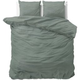 Dreamhouse Dekbedovertrek Stone Washed Groen - Lits-jumeaux 240 x 200/220 cm + 2 kussenslopen