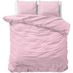 Dreamhouse Dekbedovertrek Stone Washed Roze - Eenpersoons 140 x 200/220 cm + 1 kussensloop