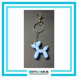 Sleutelhanger Ballon Hondje Blauw