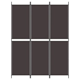 vidaXL Kamerscherm met 3 panelen 150x200 cm stof bruin