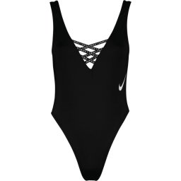 Nike Maat L Swim Sneakerkini U-Back Dames Badpak - zwart