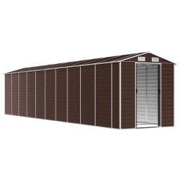 vidaXL Tuinschuur 191x895x198 cm gegalvaniseerd staal bruin