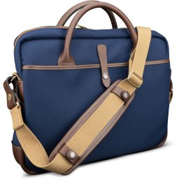 Billingham Thomas Brief case - Navy Fibrenyte / Chocolate