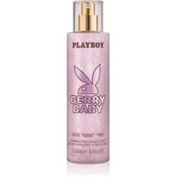 Playboy Berry Baby Body Spray met Glitters voor Vrouwen 250 ml