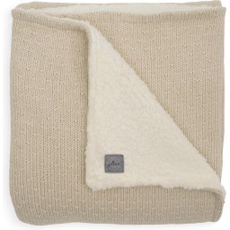 Jollein Wieg deken Bliss knit teddy 75x100cm nougat