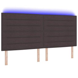 vidaXL Hoofdbord Donkerbruin 200 cm Stof