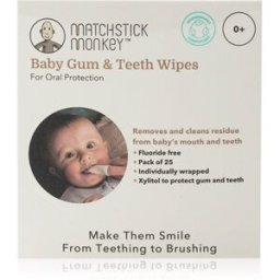 Matchstick Monkey Baby Gum & Teeth Wipes 0 m+ Reinigingsdoekjes voor Tanden, Tong en Tandvlees 1 st
