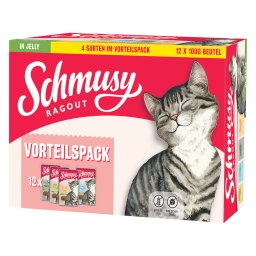 Schmusy Ragout in Jelly Mix Kattenvoer - 12 x 100 g