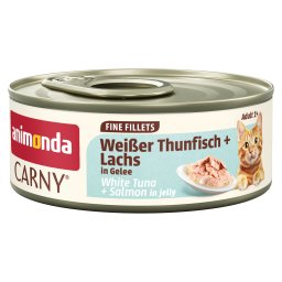 12x60g Animonda Carny Adult in Gelei Witte Tonijn & Zalm nat kattenvoer