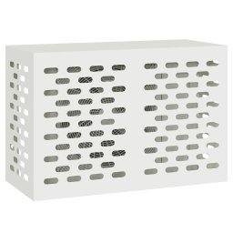 vidaXL Airconditioner hoes Wit 90 x 40 x 60 cm Staal
