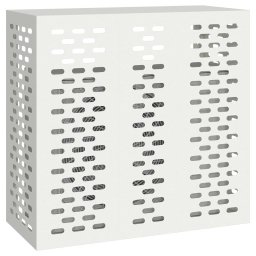 vidaXL Airconditioner hoes Wit 110 x 50 x 105 cm Gegalvaniseerd staal