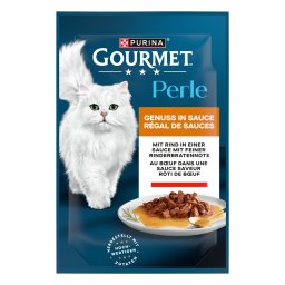 25% Korting! Gourmet natvoer voor katten 52 x 85 g - Rund in Saus 2 x (26 x 85 g)